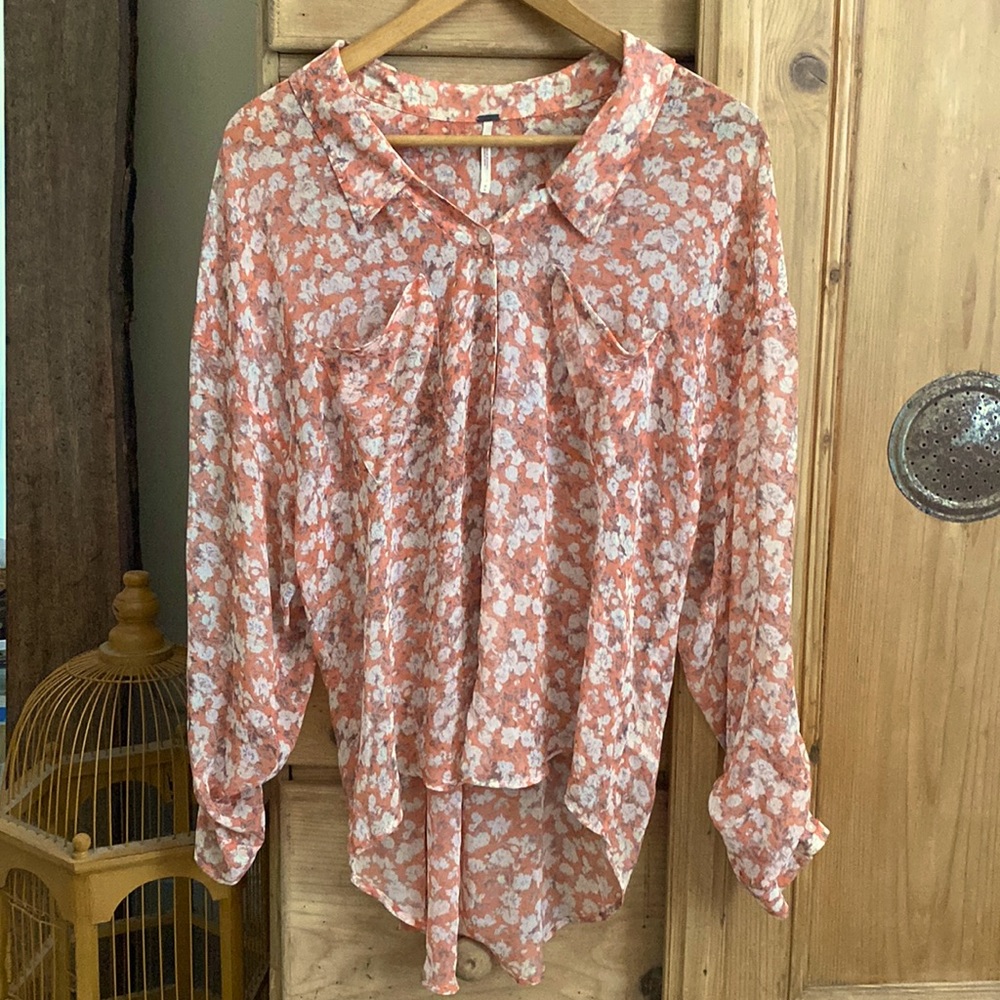 Free People floral blouse